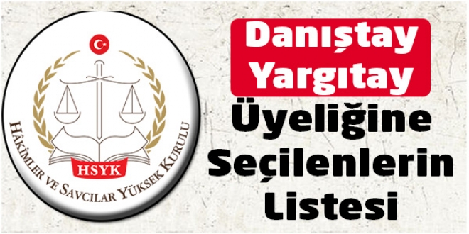 Yargıtay ve Danıştaya 177 Üye Seçildi...