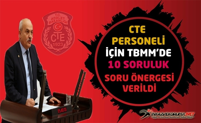 CTE Personeli İçin TBBM#039;de 10 Soruluk Soru Önergesi Verildi
