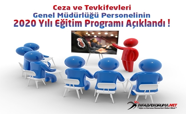 Ceza ve Tevkifevleri Genel Müdürlüğü Personeli 2020 Yılı Eğitim Planı Yayınlandı