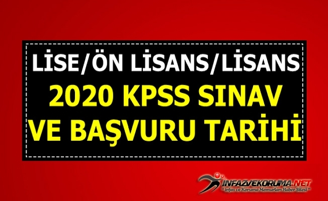 ÖSYM açıkladı: KPSS başvurusu 2020 ne zaman başlayacak? KPSS sınavı ne zaman, hangi tarihte?