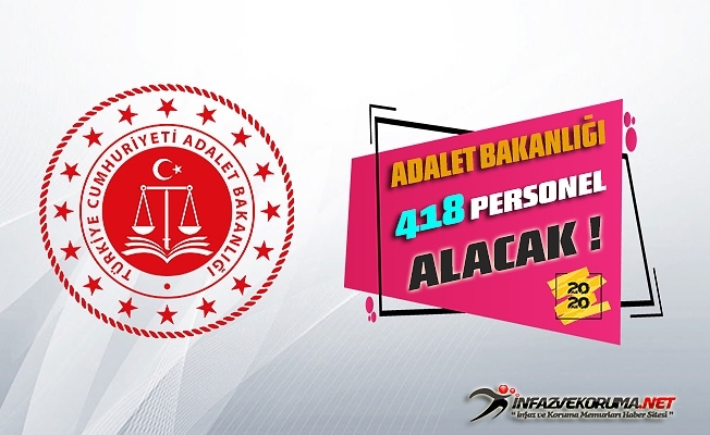 Adalet Bakanlığı 418 Personel Alacak