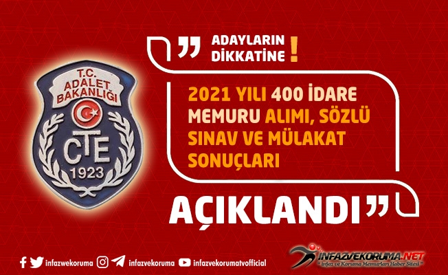 CTE 2021 Yılı 400 İdare Memuru Alımı, Sözlü Sınav ve Mülakat Sonuçları Açıklandı
