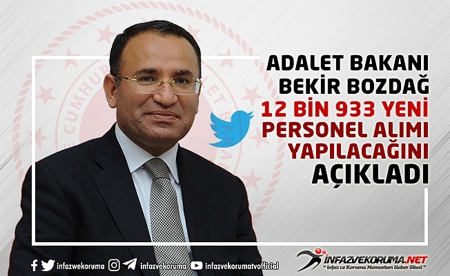 Adalet Bakanı Bekir BOZDAĞ : Adalet Bakanlığı#039;na 2022 Yılında 12 Bin 933 Personel Alınacak