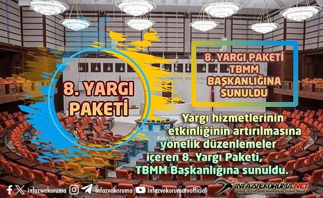 8. Yargı Paketi TBMM Başkanlığına Sunuldu